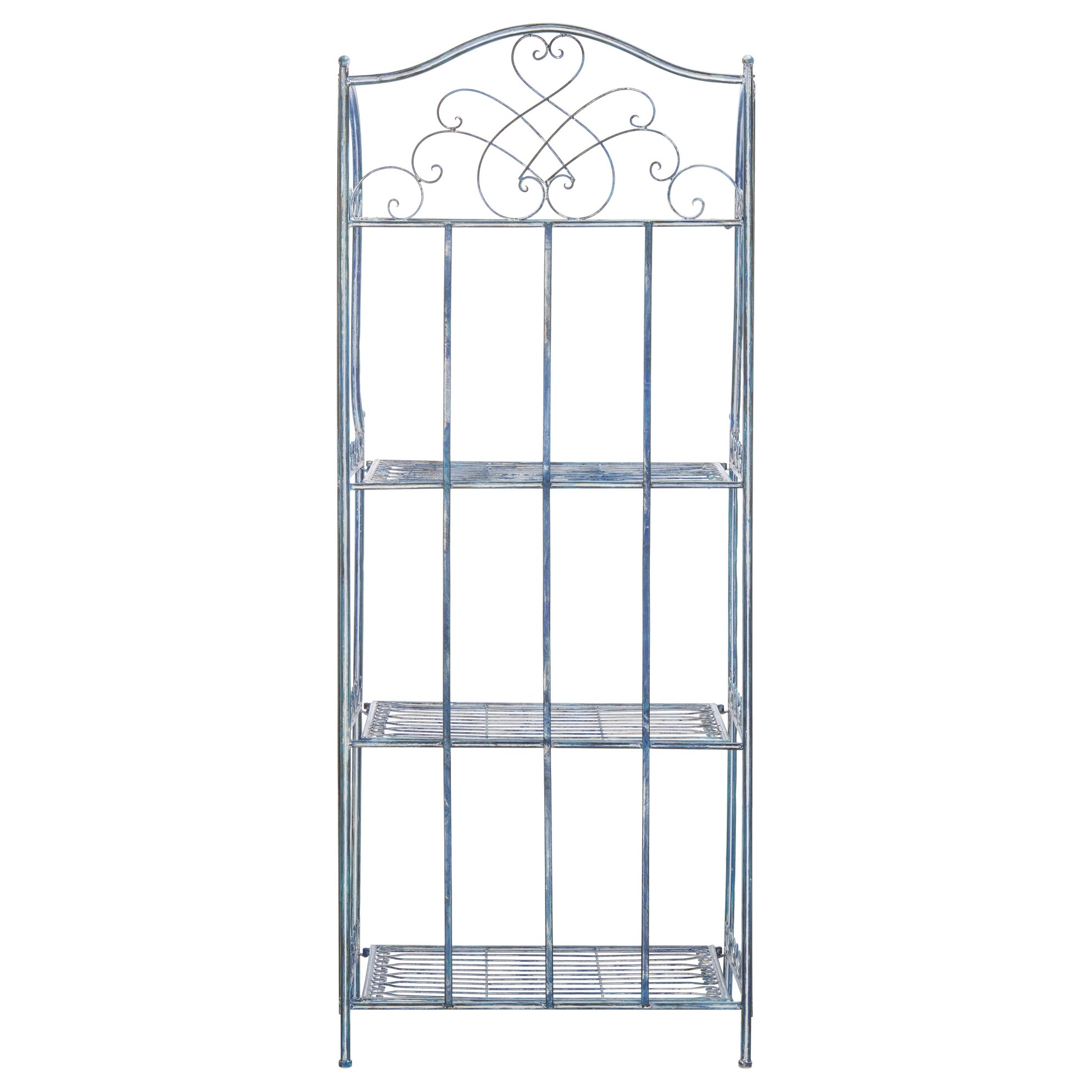 Wrought iron 2025 outdoor bakers rack